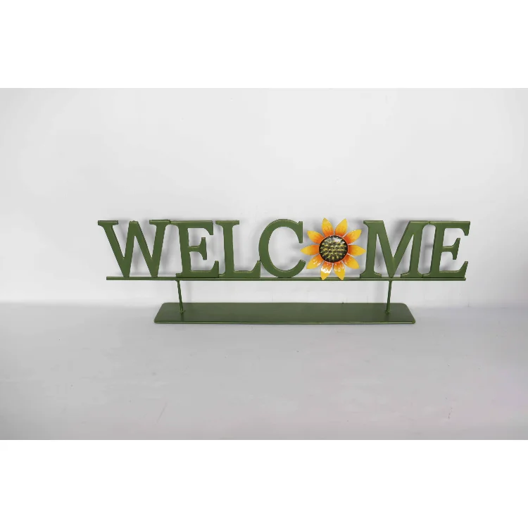 Welcome Signs Art  Table  Home Antique Crafts Metal 