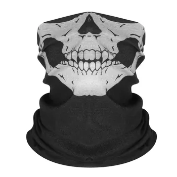 Black Face Shield Mask Riding Motorcycle Skull Ghost Head Skull ...