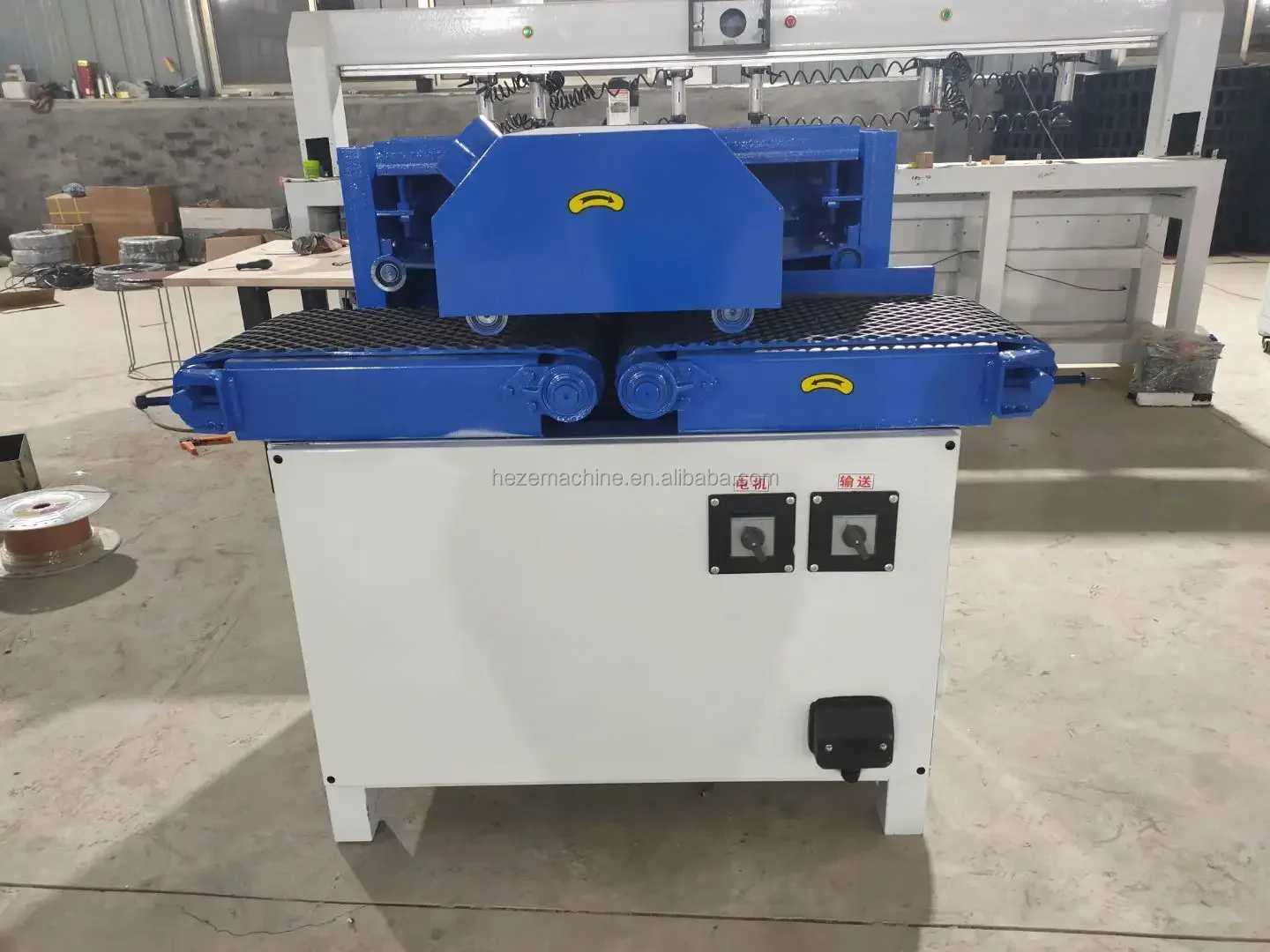 Multi Blade Rip Saw Machine Horizontal Circular Saw Machine With Multiple Blades Industrial Wood Cutting