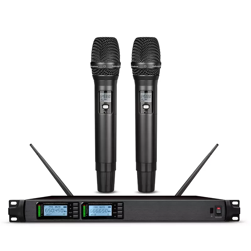 St-8002 2 Channel Wireless Microphone Conference Microphone System ...