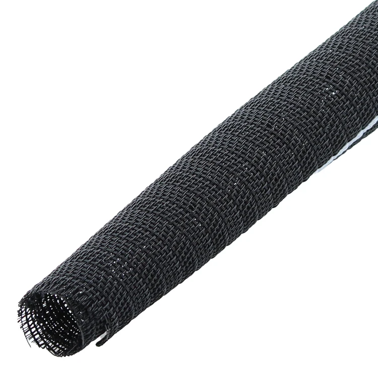 Flexible Rodent Resistant Cable Sleeve Expandable  Split Cable Wire Harness Braided Wrap Sleeve
