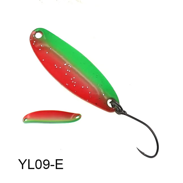 HISTOLURE-Colorful Fishing Spoon Bait, Metal Lure for Trout Pike