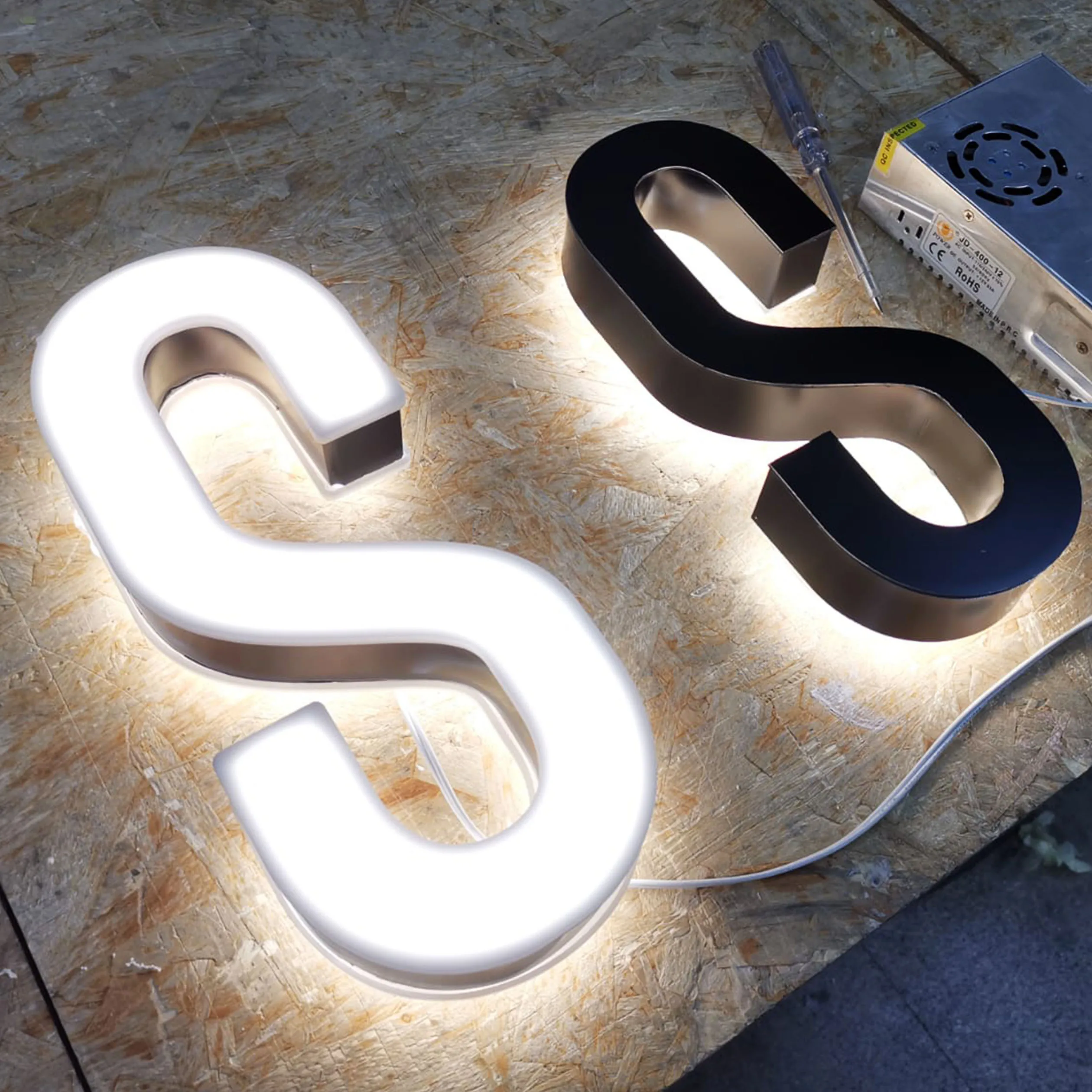 Lettere E Simboli In Metallo Zincato Altezza 12 Cm: Decora Con Le Tue Parole!