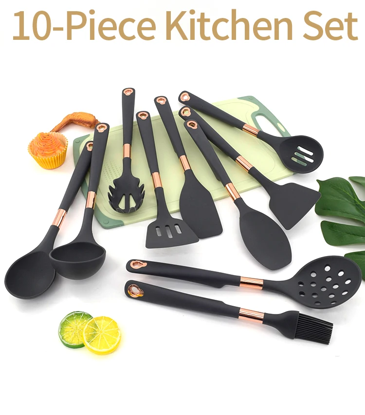 Wholesale Silicone Cooking Shovel Spoon Set Durable Kitchen Utensils