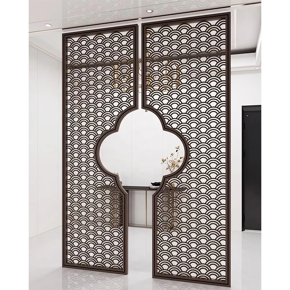 Custom Gold Partition Wall Stainless Steel Decor Metal Room Dividers With High Quality