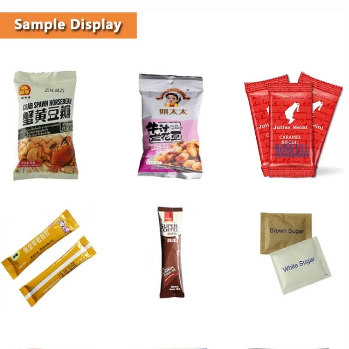 Automatic Snacks Granule Salt Sugar Spices Snus Powder Filling Cookies Bean Bag Packaging Low Cost Pouch Packing Machine