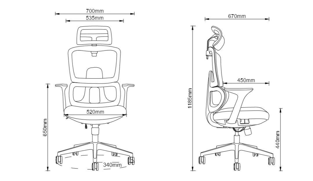 Best Selling And Comfortable Lumbar Support Mesh Black Executive Swivel