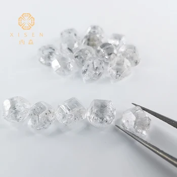 China Supplier White Color 1 carat First A+ B+ Grade HPHT Uncut Lab Grown Rough Diamond For Sale