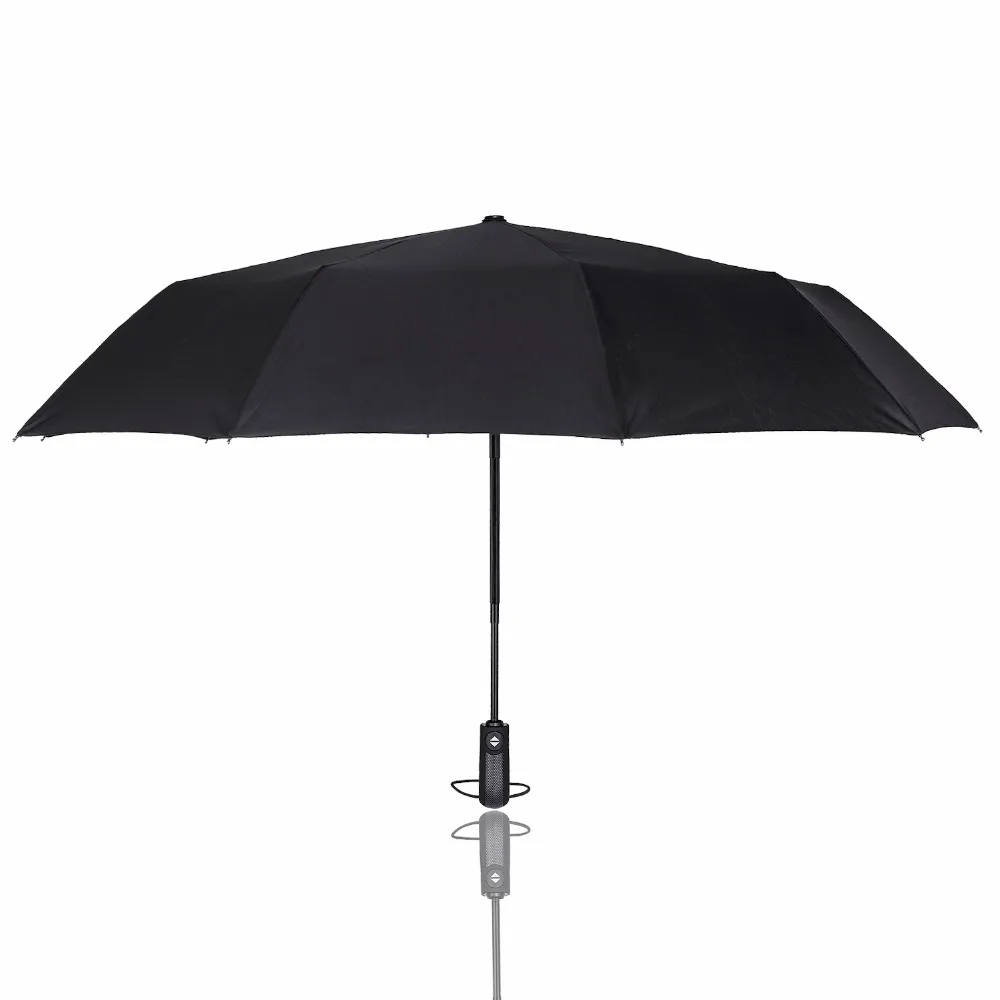 Высококачественный ветрозащитный водоотталкивающий автоматический складной зонт с защитой от УФ-излучения