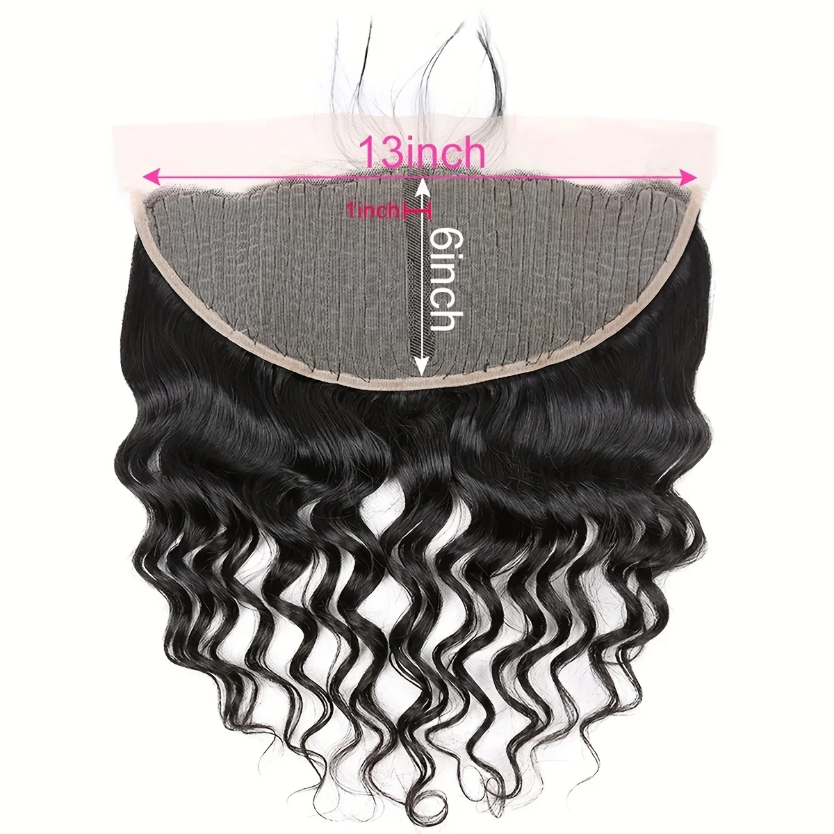 Chiusura profonda in pizzo sciolto 100% capelli umani T Part Lace Wig Chiusura capelli brasiliani Remy_voghion.com