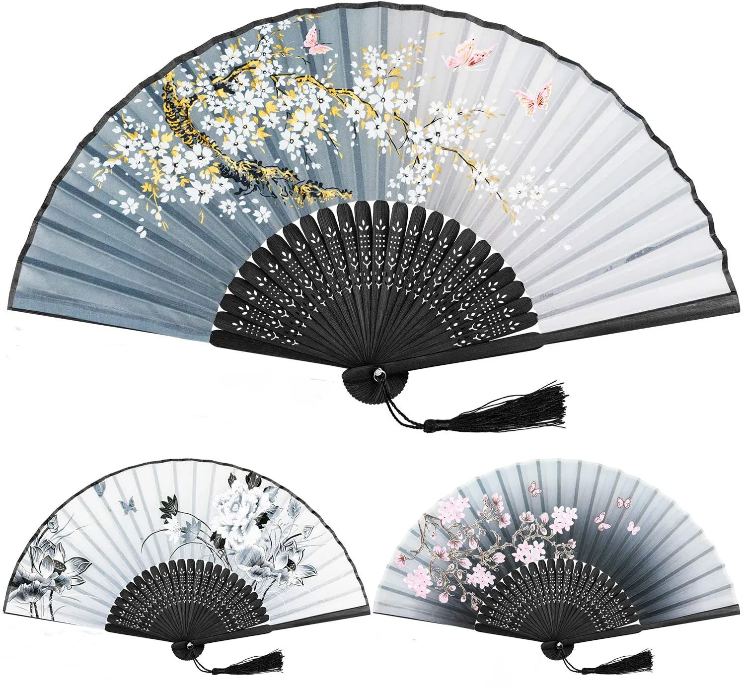 Abanico Xxl Nogsay Handfcher,Groe Bambus Faltbarer Chinsche Deko Sauna  Fcher Hochzeit Clack Hand Fan Fr  Rave,Hanfu/Cheongsam,Festival,Club,Event,Party,Tanz,Le Abanicos De Colores