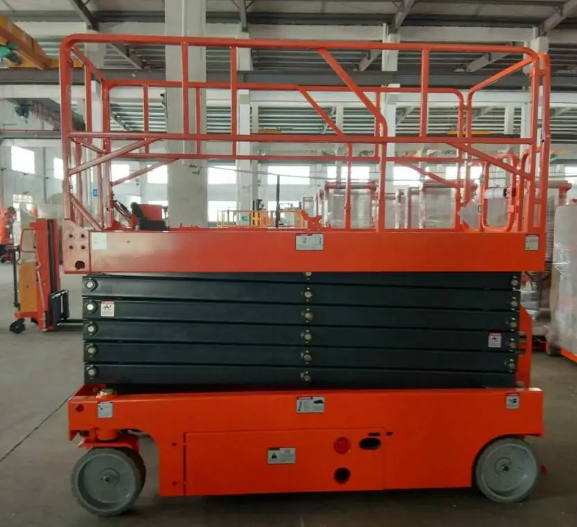 EVERLIFT 4.8m Electric Mobile Scissor Lift Manlift 300kg Capacity Rough Terrain Work Platform with Elevated Hoists