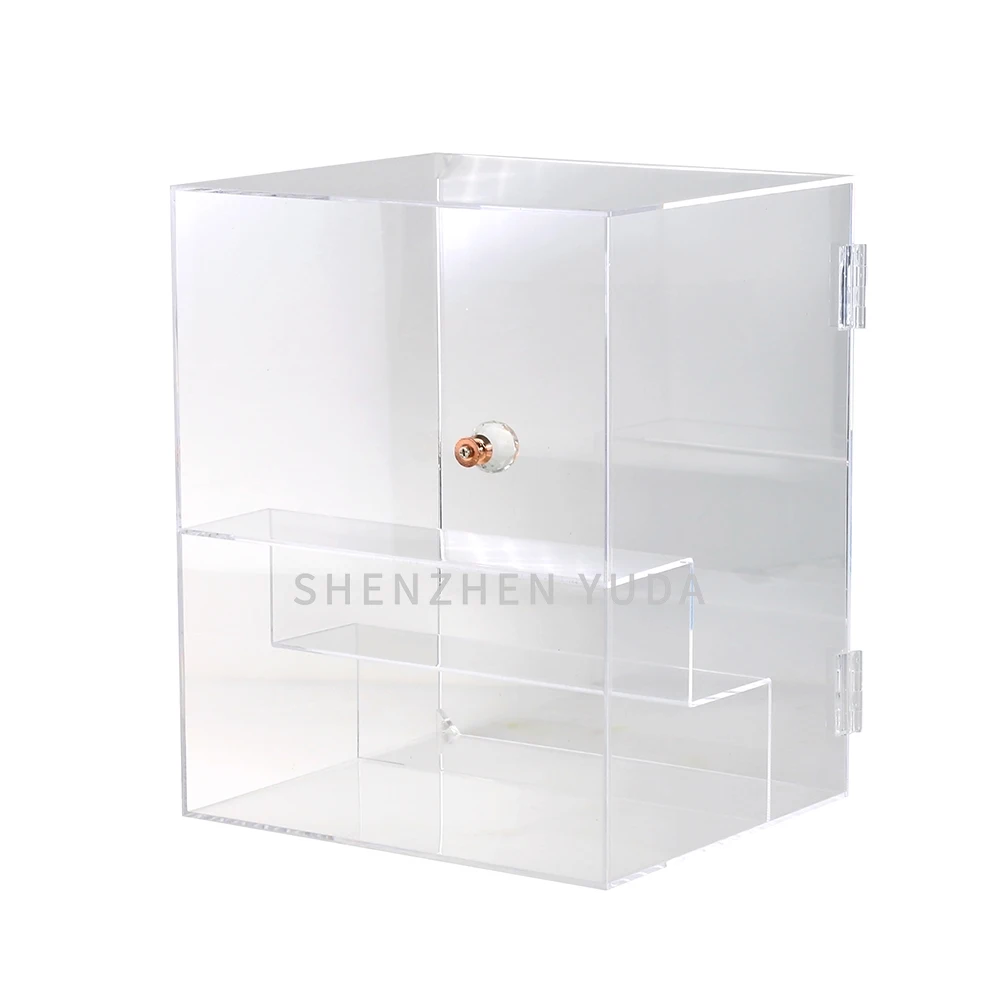 Clear Acrylic Display Racks for Cosmetic Fragrance Counter Cabinet Cologne Shop Display Showcase