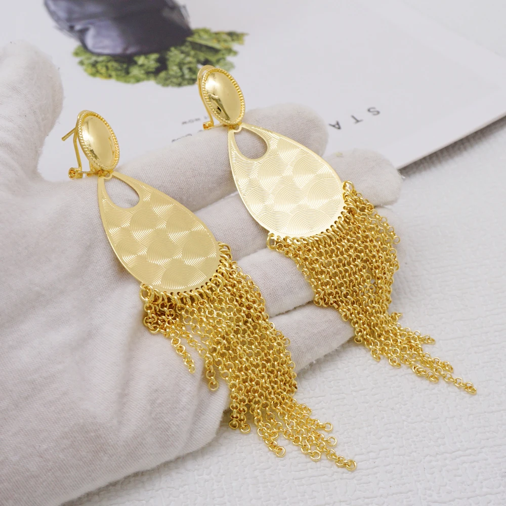 Gold Earrings Tassel Jewelry Wholesale Wholesale Korean Style