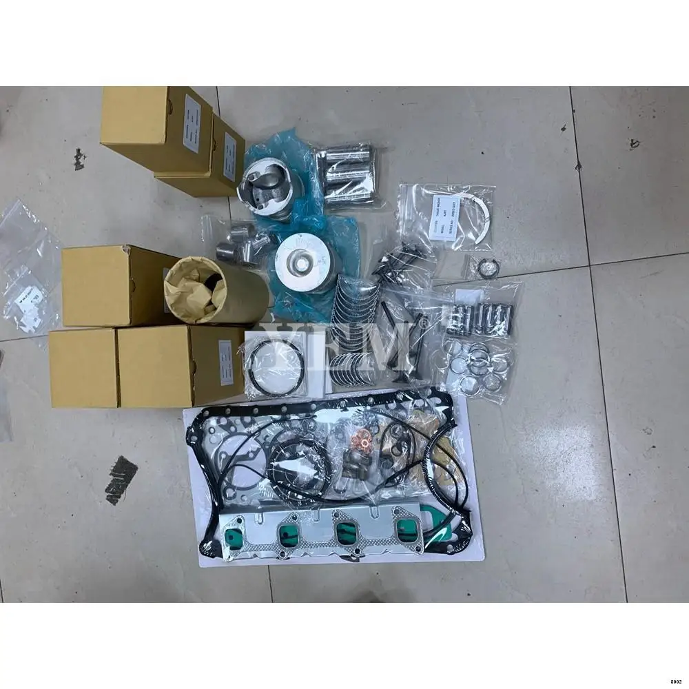 4JH1 Engine Rebuild Kit With Piston Ring Cylinder Liner Gasket Engine Bearings Valves Set for Isuzu