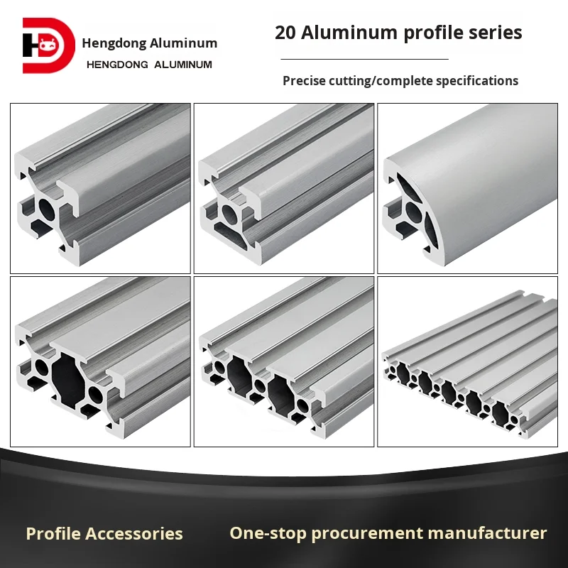 Industrijski europski standardni aluminijevi profili 2020/2040/2060/2080/20100/20120 aluminijeva cijev od slitine s uslugom rezanja po mjeri