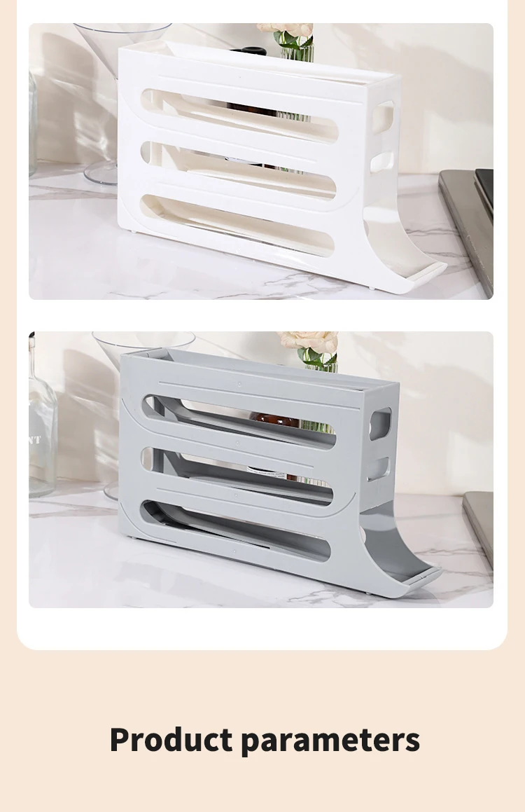 Egg Tray Plastic Egg Tools Storage 4 Tiers Egg Holder for Refrigerator