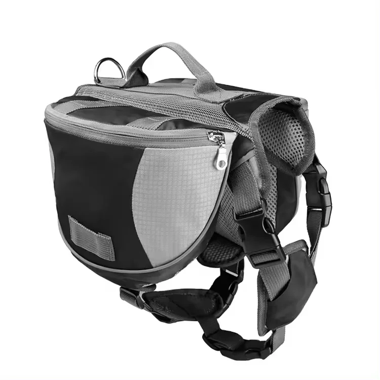 thumbnail image 2 of Adjustable Pet Backpack Harness With Saddlebags - Outdoor Hiking Gear For Small Dogs Under 22lbs 2 of 11