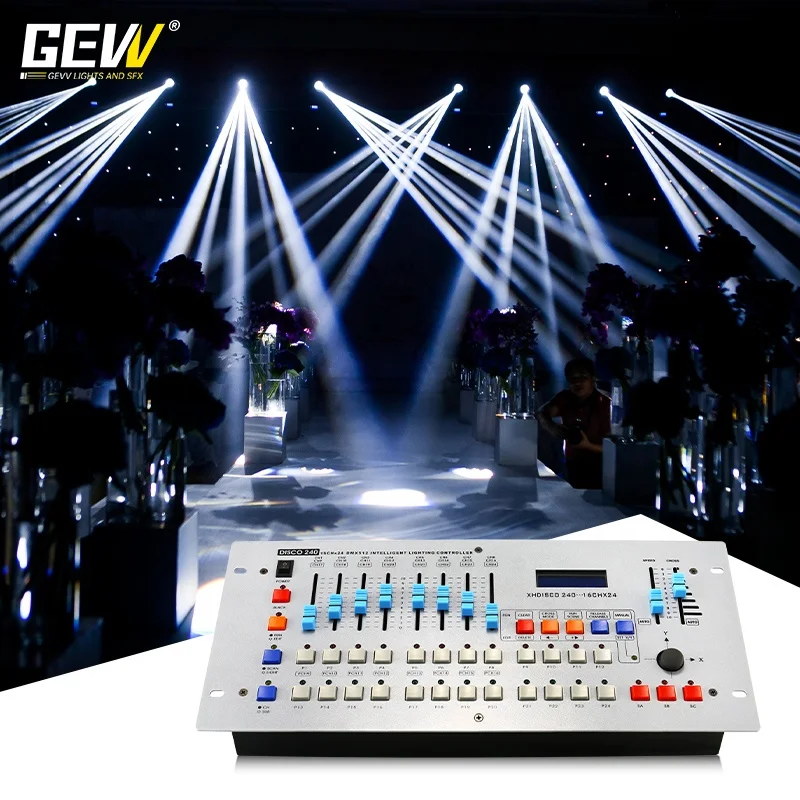 GEVV DJ пульт дистанционного управления 240 консоль DMX 512 контроллер