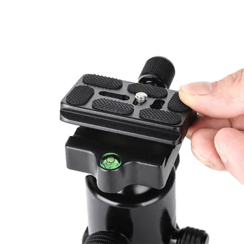 Manbily Photography Equipment KB-0 Aluminum Alloy 1/4" to 3/8" Flexible Tripod Ball Head for DSLR Camera detail image