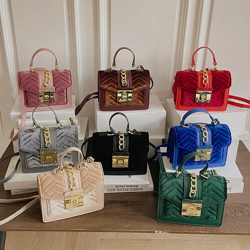 Wholesale 2022 Designer Handbags Velvet Shoulder Bags 2022 Ladies Handbags  For Women Luxury Hand Bags Leather Purses From m.