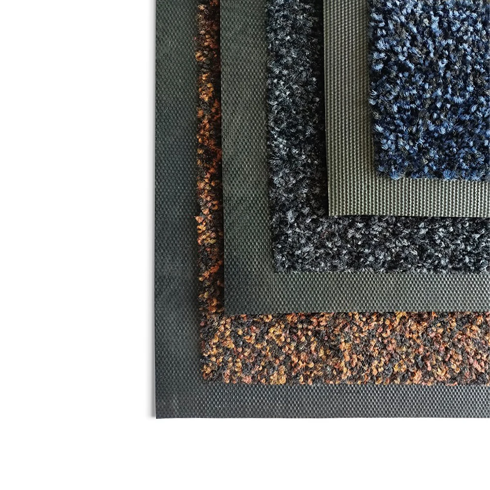 Machine Washable Nitrile Rubber Backed Loop Cut Pile White Blank Polyester Entrance Door Mat for Sublimation Printing