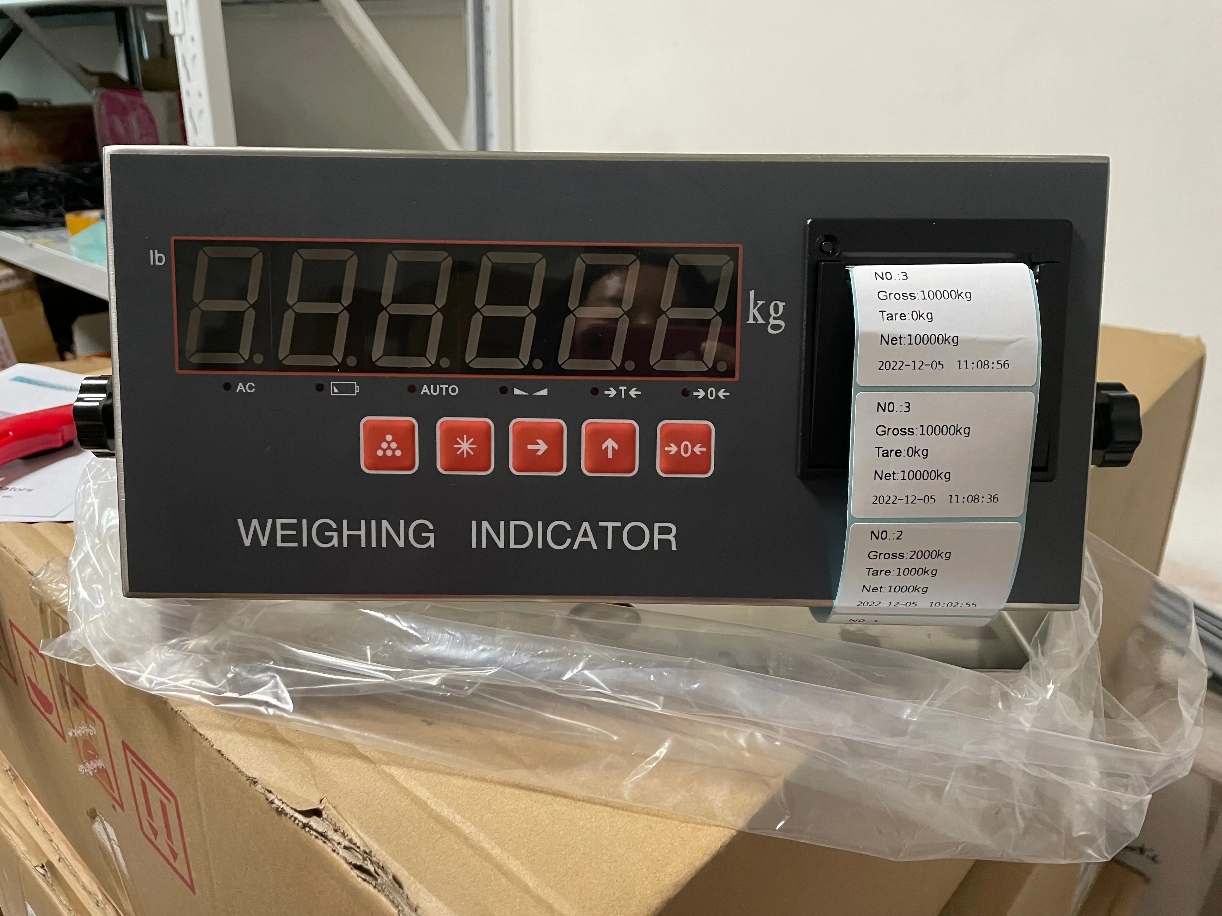 Electronic Stainless Steel Indicator with Printer for Platform Scale Weight Scale