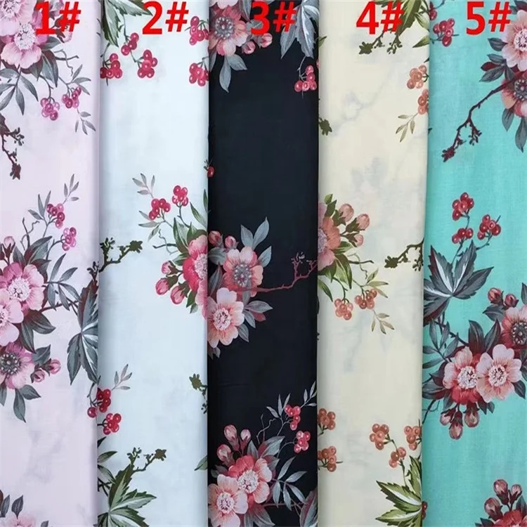 Factory cheap 100% rayon printed fabric for women clothes viscose printing