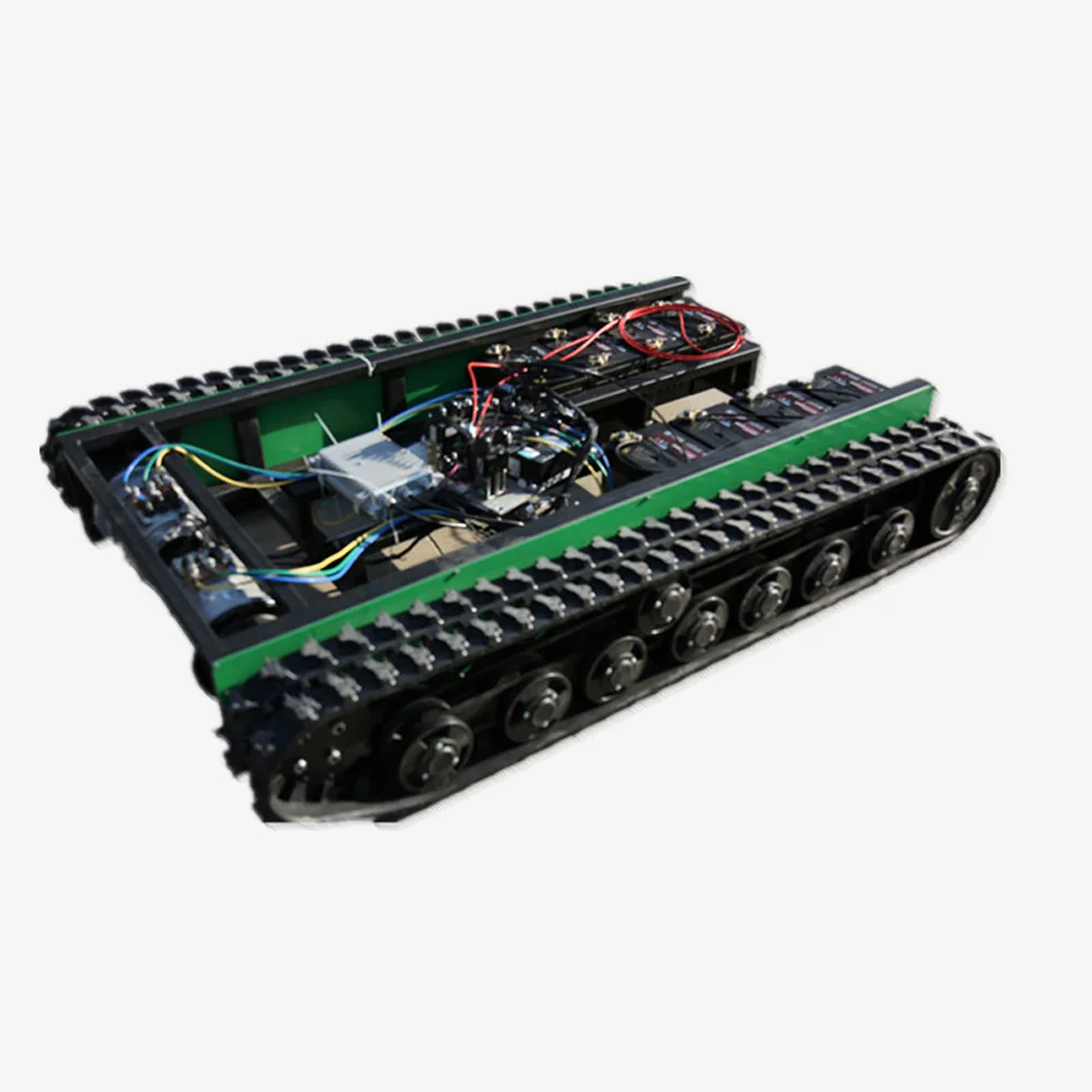 Customized Robotic Airplane Model Remote Control Motor Robot Chassis All Terrain Vehicles Rubber Construction Machinery Parts