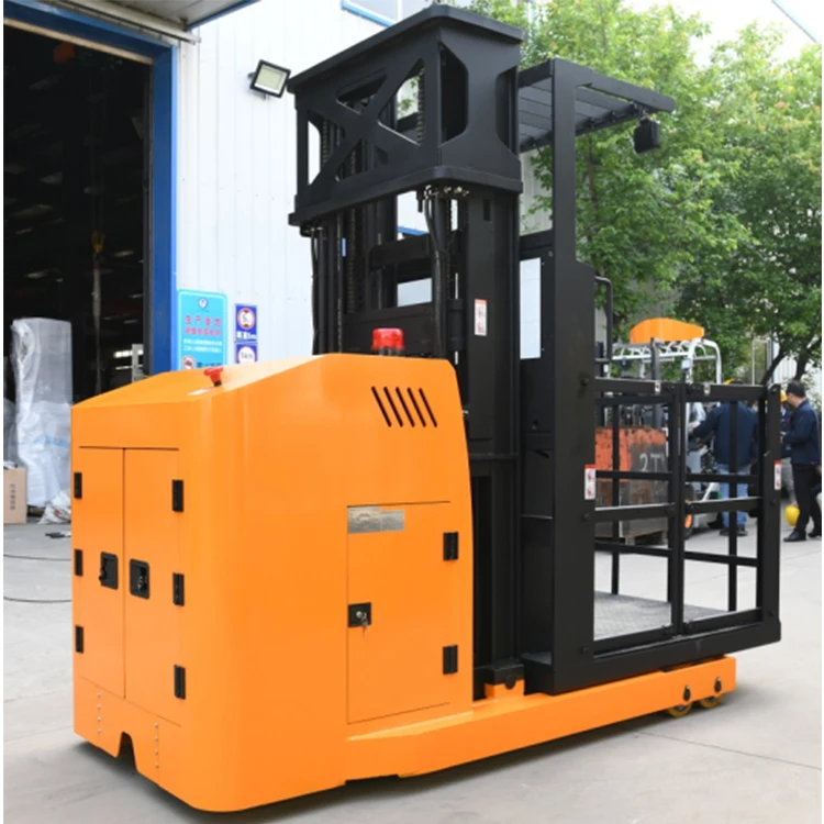 Man  Up Free Lifting  3306Lbs  1500 Kg  23Ft  70000M  Cherry Picker   Reach Truck Order Picker with Lithium Battery