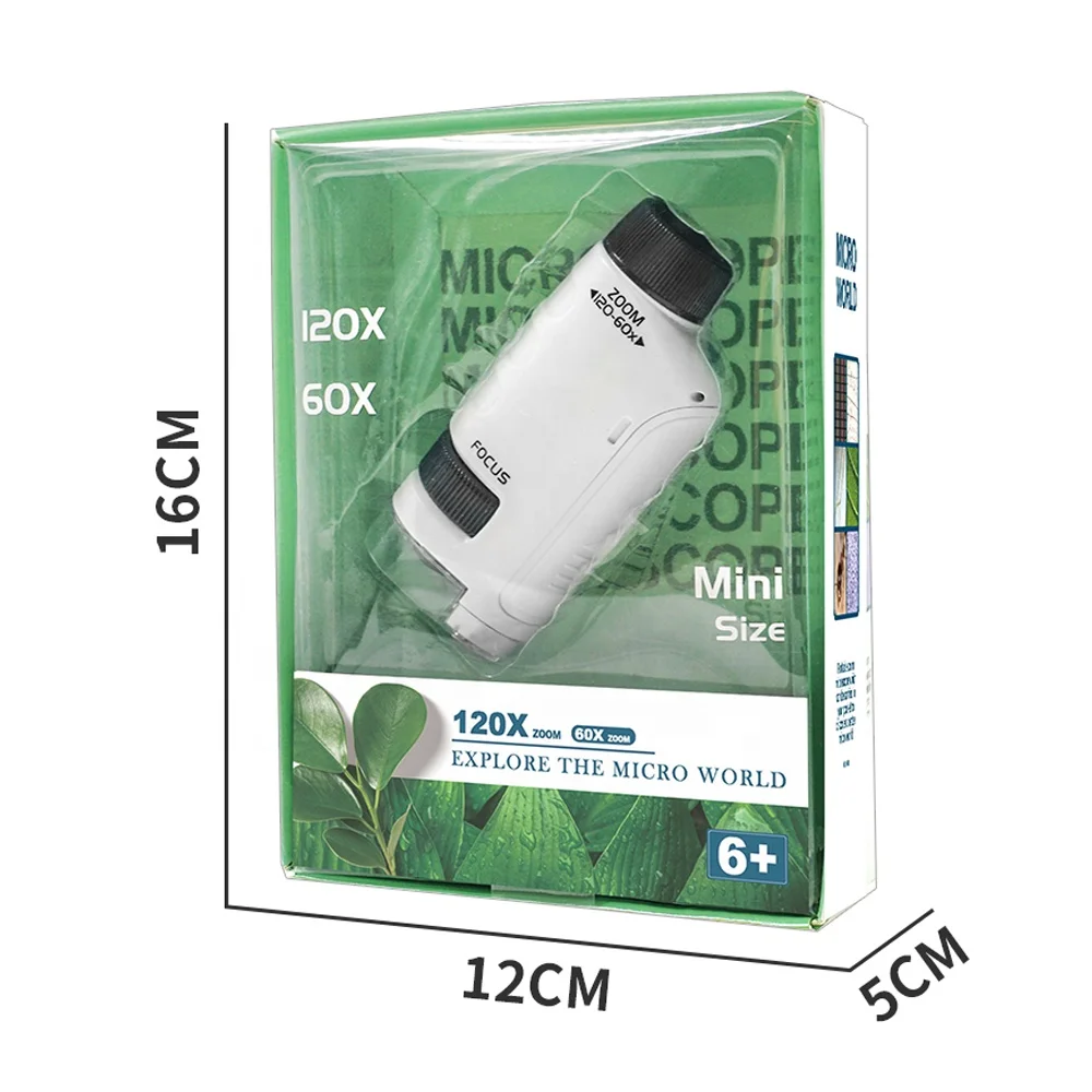 SD225 Mini Handheld Microscope Toy 60x-120x - Portable Kids Pocket SD225 Mini Handheld Microscope Toy 60x-120x - Portable Kids Pocket