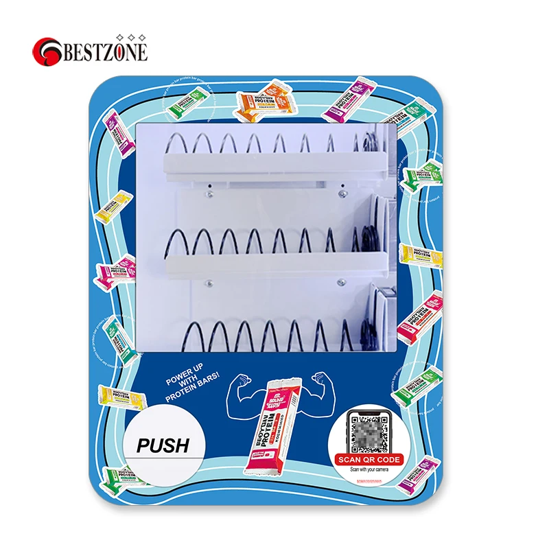 Protein Box Qr Code High Quality QR Code Protein Bar Mini Vending Machine for Gymnasium ...