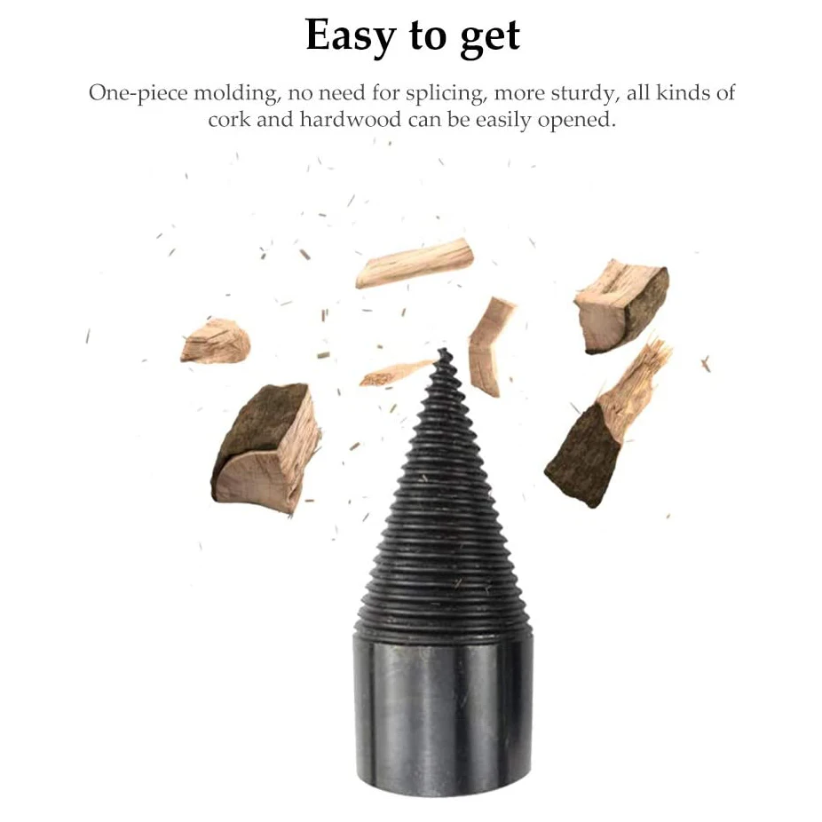 Hcs Wood Splitter Chopping Drill Bits 45mm 42mm Splitting Cone Wood Log