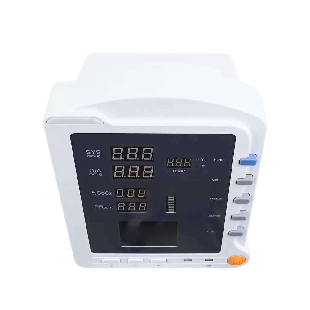 CONTEC CMS5100 светодиодный дисплей портативный монитор жизненно важных сигналов медицинское оборудование для скорой помощи