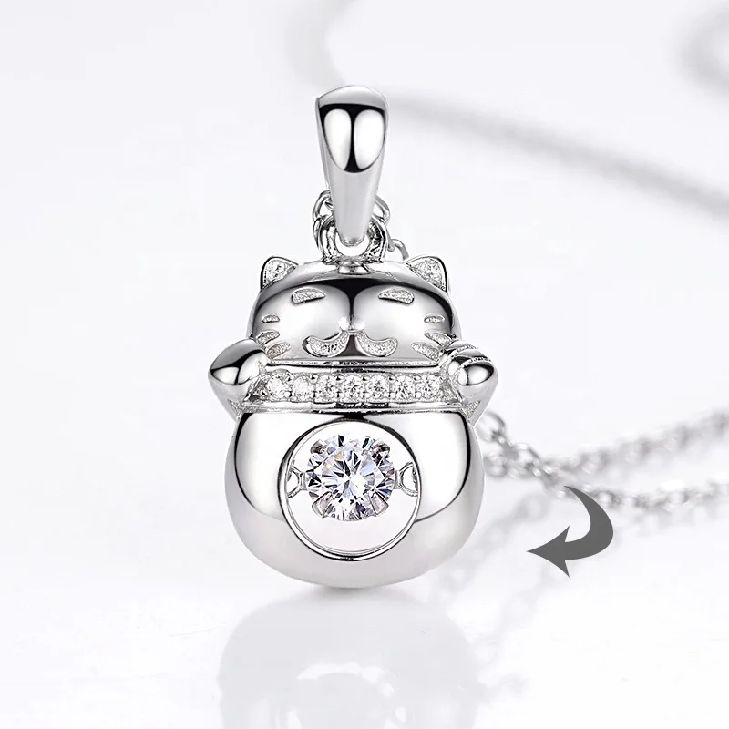 品多く Silver Silver Sterling 925 - Necklace Pendant Cat Jewelry その他