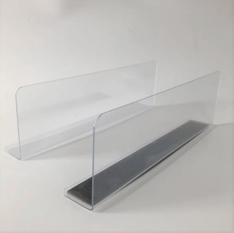 Wholesale Clear Pvc Magnet Plastic Dividers Magnetic Acrylic Shelf ...