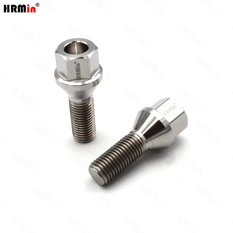 10 PCs Chrome M14x1.5 ConE Seat Lug Bolts 50mm/1.97 Shank Fit Volkswagen Volvo