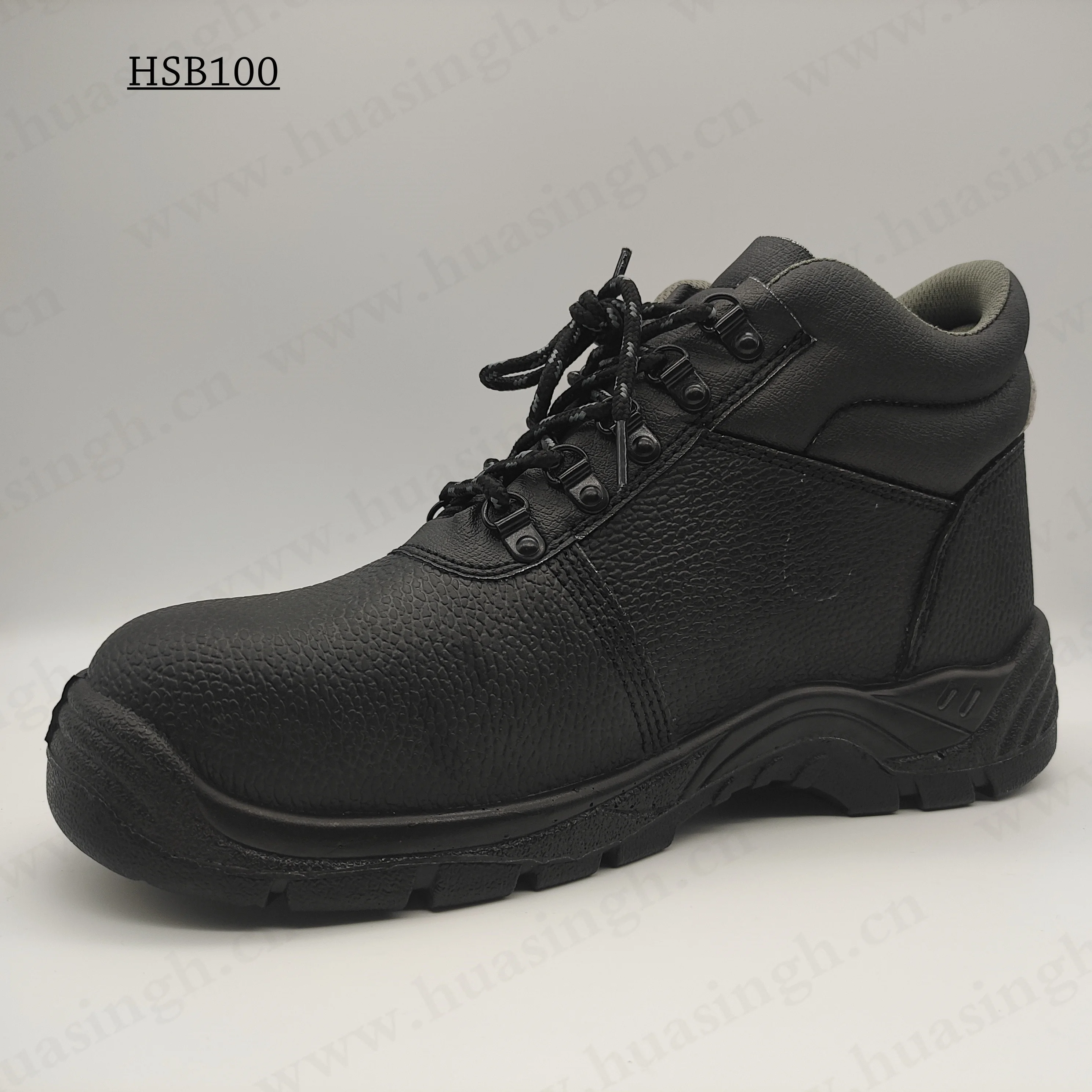 LXG,built in Steel Plate Insert Work Shoes with Reflective Strip Double PU Injection S3 Standard Safety Shoes HSB100