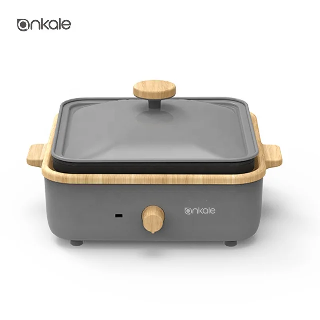 Small Electric grill hotplate for meat hot pot BBQ fried pot pan