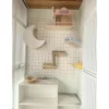 Miniature cat face platform