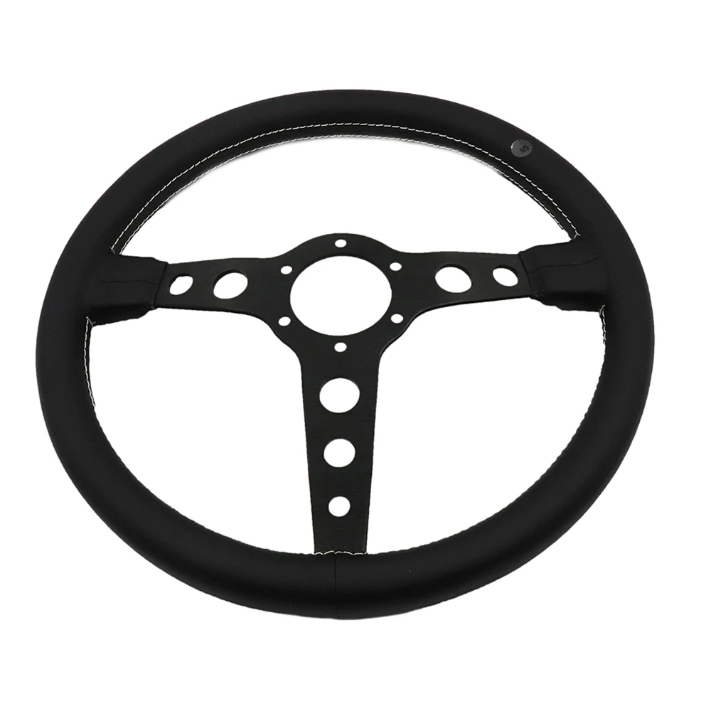 Jdm Racing High Quality Flat Steering Wheel Fit Prototipo Black Spoke ...