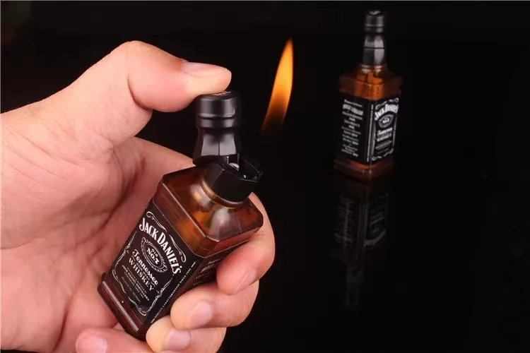 Custom Jack Daniels Open Flame Gas Refillable Unique Personal Wine