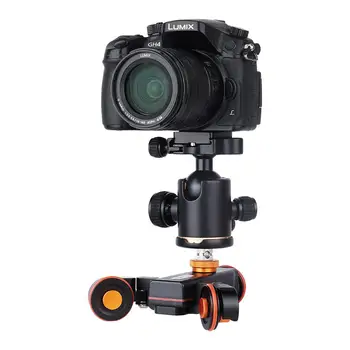 YELANGU Motorized Double Rail Track Mini Dolly Slider for DSLR Camera detail image