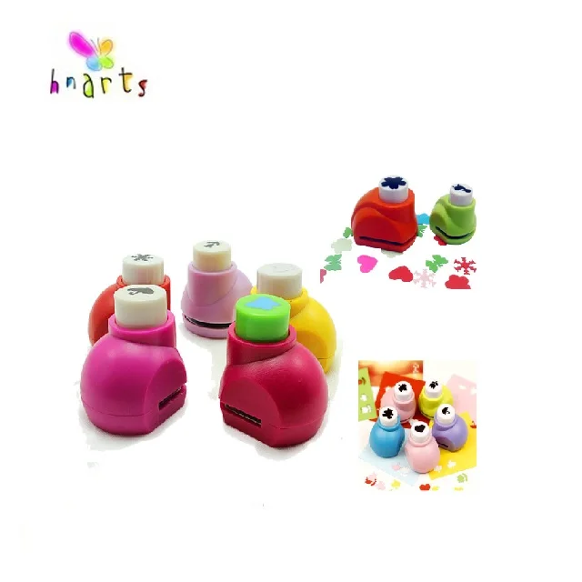 Mini DIY Craft Plastic Hole Punch Machine Set Scrapbook Paper Cards Embossing Device Puncher