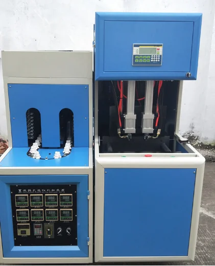 500ml spray pet bottle semi auto  blow moulding making machine lotion pump 28/410 production lne in ningbo