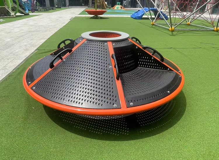 Multi-Player Interactive Carousel Amusement Park Facilities Outdoor Playground High-quality Children's Carousel