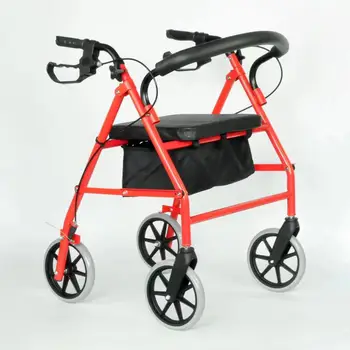 Rollator walker for elderly can fold shopping rollator comfortable rollator with footrest