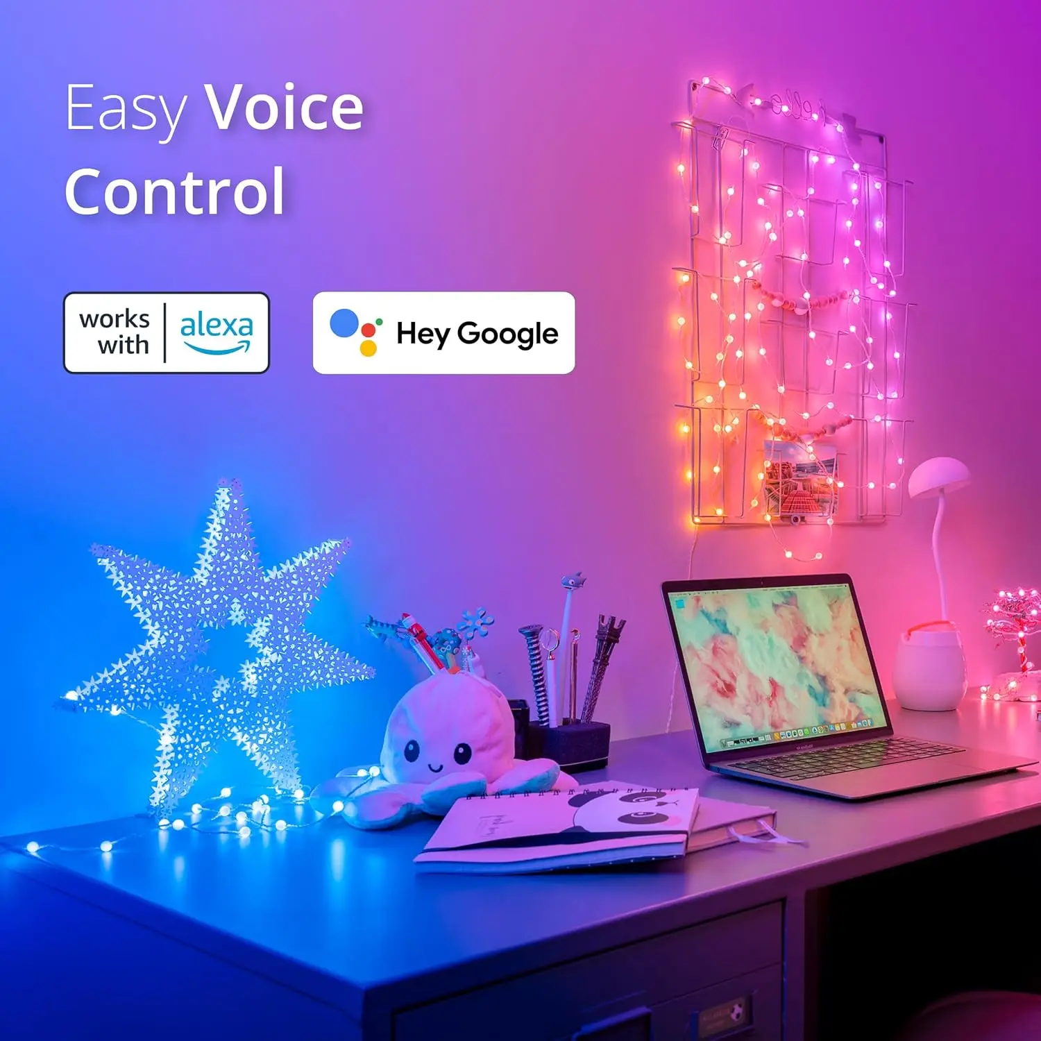RGBIC WS2812B for  USB Music Controlled Dream Color LED String 5V Christmas Fairy Lights for Home Decor Birthday Party