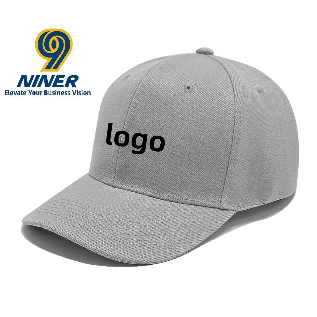 Customized 6-piece Baseball Cap Men’s and Women’s Casual Solid Color Sun protection Duckbill Cap Corporate logo Customization