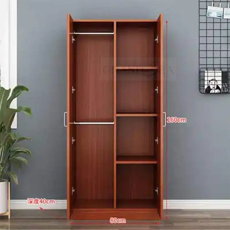 Forever Wardrobe Simple Modern Melamine Particle Board Panel Wardrobe Storage Cabinet Closet Bedroom Wardrobes